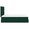 vidaXL Cadre de lit ottoman avec matelas vert fonc&eacute; 140x200 cm velours