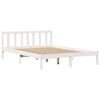 vidaXL Cadre de lit sans matelas blanc 160x200 cm bois de pin massif