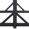 vidaXL Table de jardin Noir 110x53x72 cm Verre et résine tressée