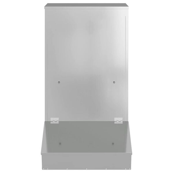 vidaXL Distributeur de porcs Argent 82 x 51 x 91,5 cm Acier galvanis&eacute;