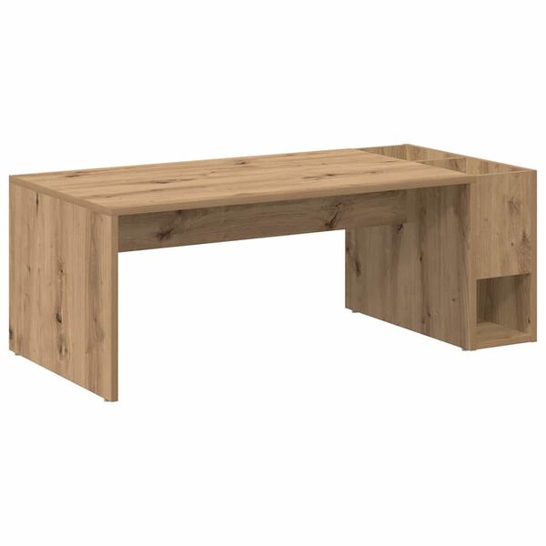 vidaXL Table basse Ch&ecirc;ne artisanal 101,5 x 50 x 37 cm
