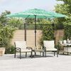 vidaXL Parasol de jardin avec m&acirc;t en acier vert 300x200x250 cm