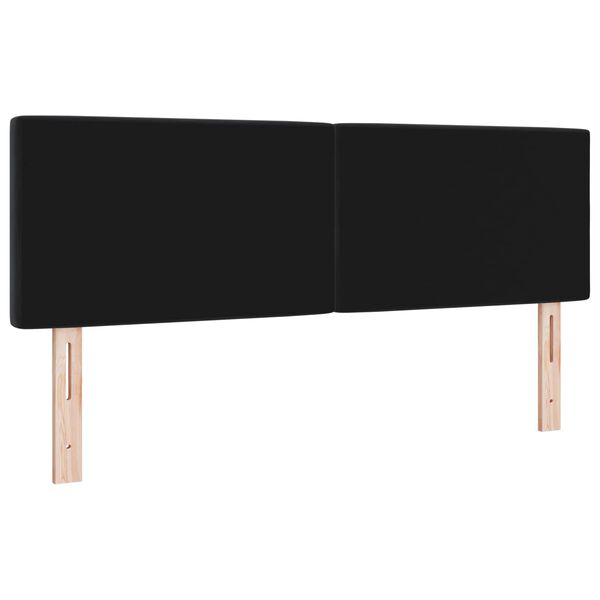 vidaXL T&ecirc;te de lit Noir 160 cm Velours