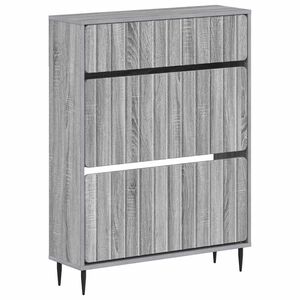 vidaXL Cabinet &agrave; chaussures ZWOLLE 78 x 24 x 103 cm Bois d'ing&eacute;nierie