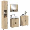vidaXL Ensemble de mobilier de salle de bain 4 pcs Ch&ecirc;ne Sonoma