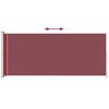 vidaXL Auvent latéral rétractable de patio 220x500 cm Rouge