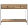 vidaXL Table console avec tiroir Ch&ecirc;ne artisanal 100 x 34,5 x 75 cm