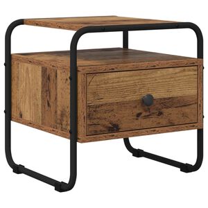 vidaXL Table de chevet Bois ancien Bois d'ing&eacute;nierie