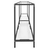 vidaXL Table console Transparent 180x35x75,5 cm Verre tremp&eacute;