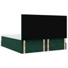 VidaXL Cadre de lit ottoman avec matelas vert fonc&eacute; 180x200cm velours