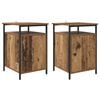 vidaXL Cabinet de chevet 2 pc Bois ancien 40 x 42 x 60cm