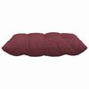 vidaXL Coussins de si&egrave;ge 2 pcs Bordeaux 40 x 40 x 6 cm tissu