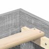 vidaXL Cadre de lit sans matelas sonoma gris 140x200 cm