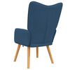 vidaXL Chaise de relaxation Bleu Tissu