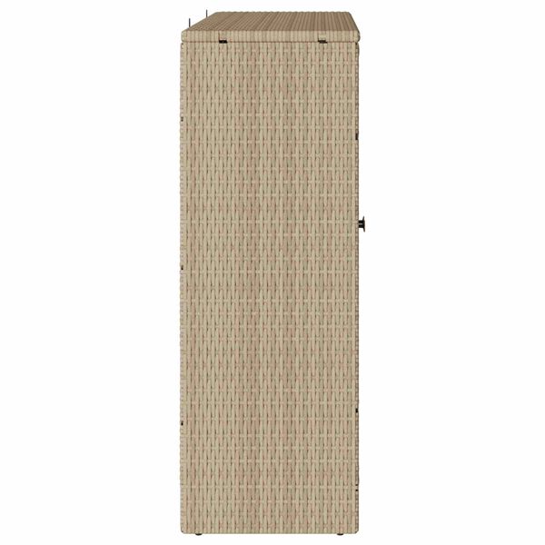 vidaXL Armoire de rangement avec &eacute;tag&egrave;re Beige 100 x 36 x 102 cm Rotin