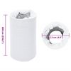 vidaXL Conduit de ventilation aluminium et PVC 6 m &Oslash;12,5 cm
