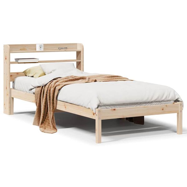 vidaXL Cadre de lit sans matelas 75x190 cm bois de pin massif