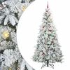 vidaXL Sapin de No&euml;l Artificiel &agrave; Branches Articul&eacute;es Blanc 240 cm