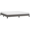 vidaXL Cadre de lit sans matelas gris 200x200 cm similicuir