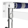 vidaXL Auvent r&eacute;tractable automatique bleu et blanc 5x3 m