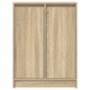 vidaXL Buffet ch&ecirc;ne sonoma 57x34x76 cm bois d'ing&eacute;nierie