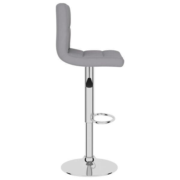 vidaXL Tabouret de bar Gris clair Tissu