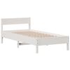 vidaXL Cadre de lit sans matelas blanc 100x200 cm bois de pin massif