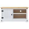 vidaXL Meuble TV Corona Blanc 100 x 40 x 52 cm Pin massif