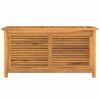 vidaXL Bo&icirc;te de rangement jardin et sac 114x50x58 cm bois massif teck