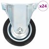 vidaXL 24 pcs Roulettes fixes 75 mm