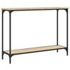 vidaXL Table console ch&ecirc;ne sonoma 101x30,5x75 cm bois d'ing&eacute;nierie