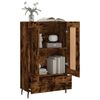 vidaXL Buffet haut ch&ecirc;ne fum&eacute; 69,5x31x115 cm bois d'ing&eacute;nierie