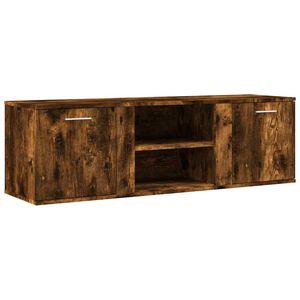 vidaXL Meuble TV ch&ecirc;ne fum&eacute; 120x34x37 cm bois d'ing&eacute;nierie