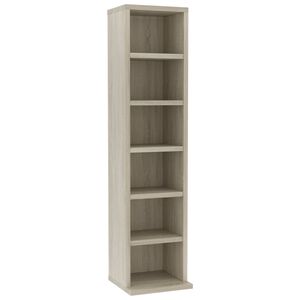 vidaXL Armoire &agrave; CD Ch&ecirc;ne sonoma 21x20x88 cm Bois d'ing&eacute;nierie