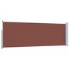vidaXL Auvent lat&eacute;ral r&eacute;tractable de patio 100x300 cm Marron