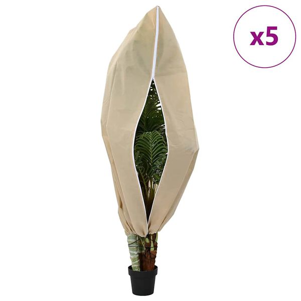 vidaXL Couvercles de Fleece de Protection Anti-Gel pour Plantes 5 pcs