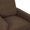 vidaXL Fauteuil &eacute;lectrique de massage Marron Tissu