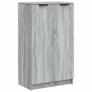 vidaXL Meuble &agrave; chaussures Sonoma gris 59x35x100 cm Bois d'ing&eacute;nierie