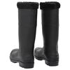 vidaXL Bottes de pluie avec chaussettes amovibles noir taille 45 PVC