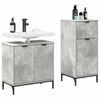 vidaXL Ensemble de mobilier de salle de bain 2 pcs Gris b&eacute;ton