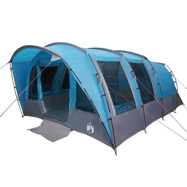 vidaXL Tente familiale tunnel 8 personnes bleu imperm&eacute;able