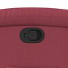 vidaXL Fauteuil inclinable rouge bordeaux tissu