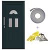 vidaXL Porte Frontale 98 x 198 cm PVC Anthracite