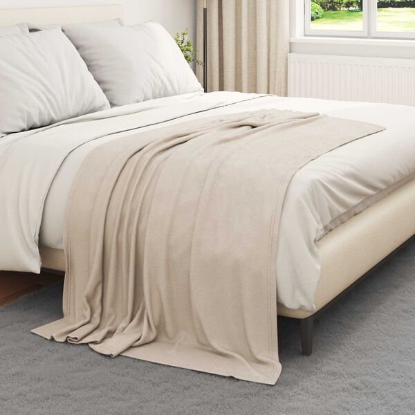 vidaXL Couvertures &agrave; jeter 24 pcs Beige 170 x 130 cm Toison