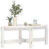 vidaXL Table basse Blanc 87x48x35 cm Bois massif de pin