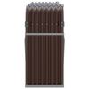 vidaXL Porte-bûches marron 180x45x100 cm acier galvanisé