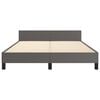 vidaXL Cadre de lit sans matelas gris 140x200 cm similicuir