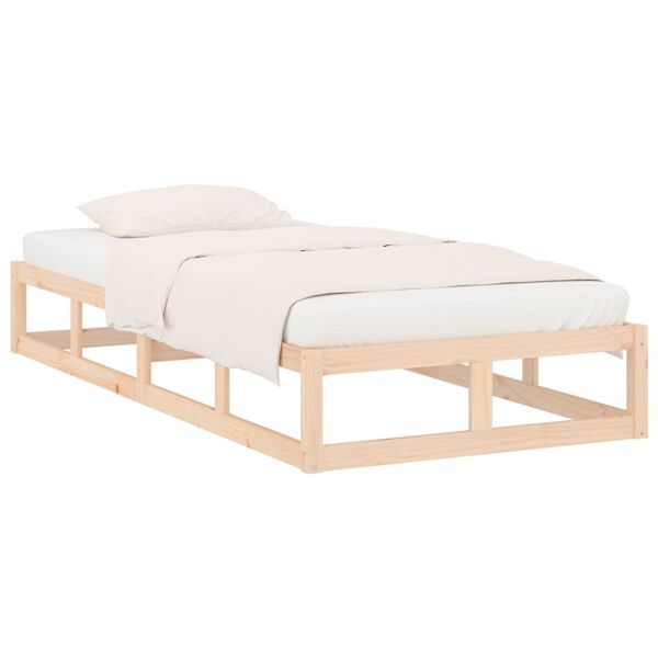 vidaXL Cadre de lit sans matelas 90x200 cm bois massif