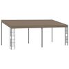 vidaXL Belv&eacute;d&egrave;re mural 6x3 m Taupe Tissu