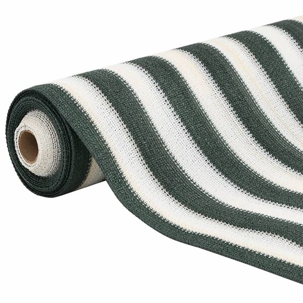 vidaXL Filet brise-vue vert et blanc 1,2x25 m PEHD 75 g/m²